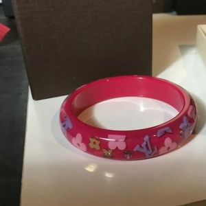 Authentic Louis Vuitton Bangle Pink Multi